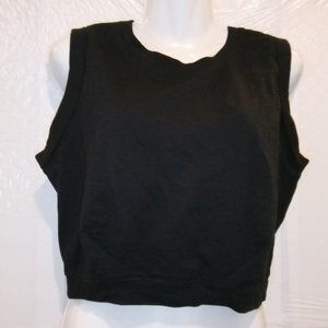 NWT ARRIVE GUIDE WOMEN'S CROPPED SLEEVELESS TOP 94% COTTON/6% SPANDEX #P02
